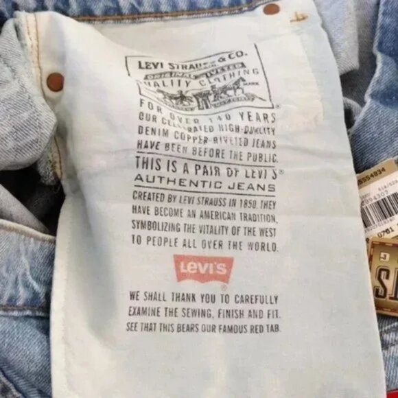 Vintage Levi's 555 Jeans 1995 Relaxed Fit Straight Leg Fits Over Boot Size 40 - Picture 11 of 12